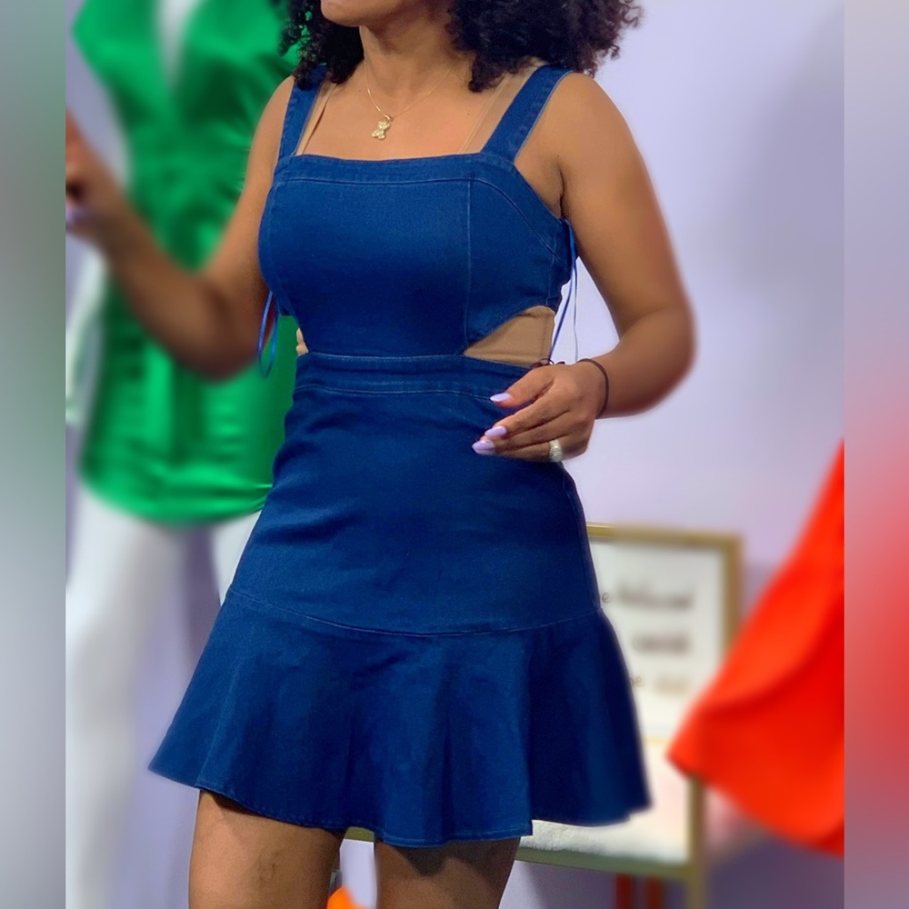 Denim Trending Mini Dress / Vestido De Mezclilla